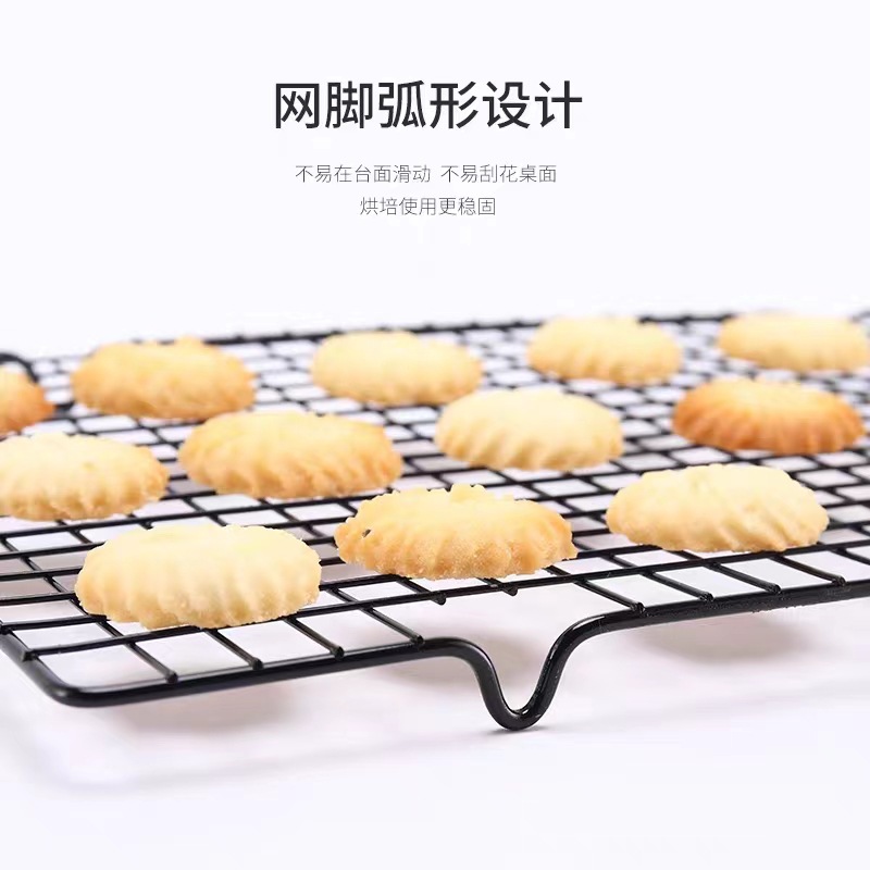 Cuadrado de refrigeración para hornear estante de barbacoa antiadherente pan de pastel de red de refrigeración en frío soporte de horno de red barbacoa al aire libre