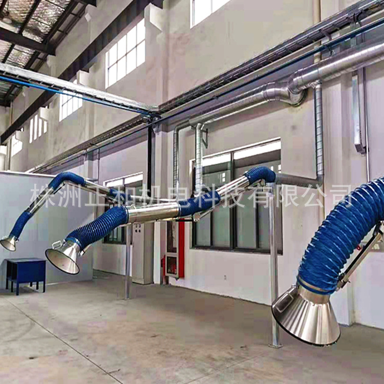 株洲正和弹簧吸气罩式3节臂焊机空间臂旋臂焊接机械臂悬臂送丝机|ms