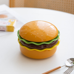 国境を越えて一人でハンバーガーを食べるアイデア陶磁器食器プレゼント家庭用食器皿皿菓子皿