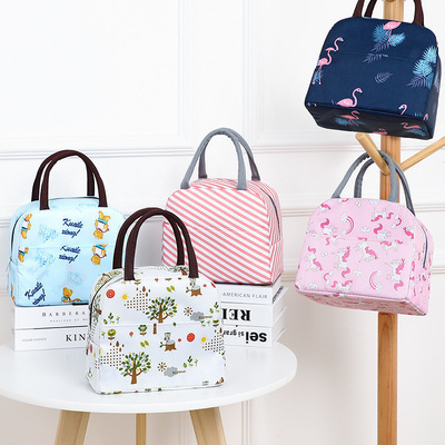 New Oxford Cloth Women's Bag Mother Portable Small Cloth Bag Lunch Bag Office worker Lunch Box Bag Casual Lunch Bag