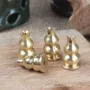 全铜水滴简易九孔香炉