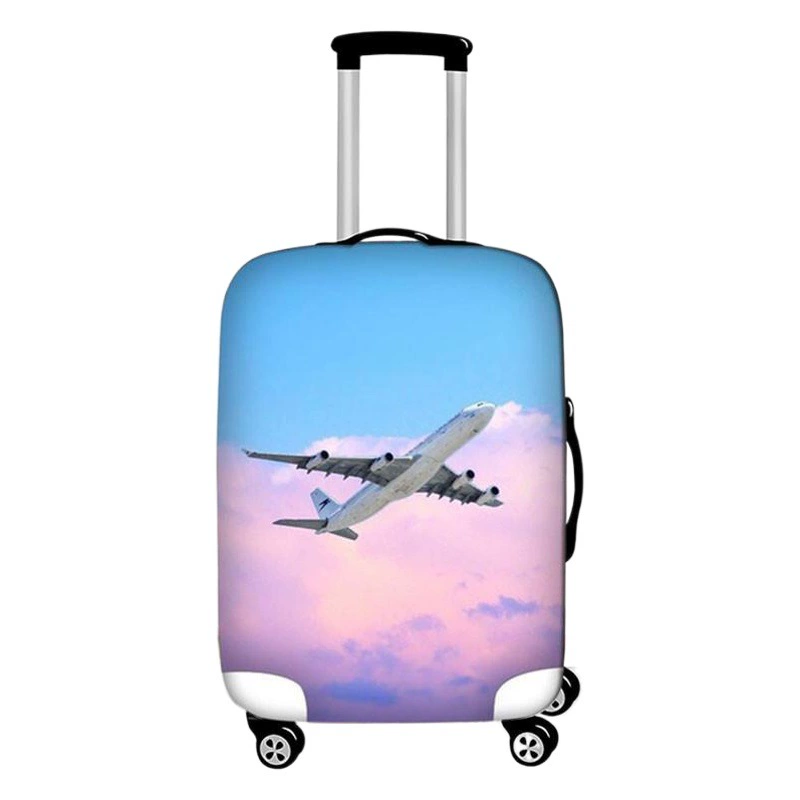 Новинка 2021, креативный защитный чехол для багажа для самолета, водоотталкивающий модный чехол для багажа из спандекса, поставка производителя