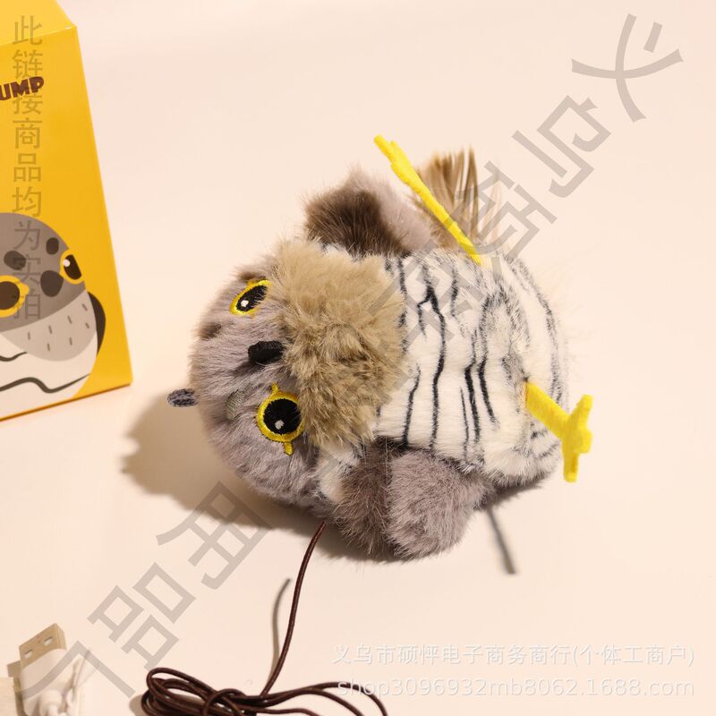 Plush Electric Fluttering Pet Cat Toy That Makes Sounds, Attracts Cats, and Features Automatic Bird Chirping, White Sparrows, and Toucans for Cats Plush Electric Fluttering Pet Cat Toy That Makes Sounds, Attracts Cats, and Features Automatic Bird Chirping, White Sparrows, and Toucans for Cats