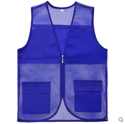 Tela de malla transpirable voluntario chaleco de trabajo personalizado chaleco reflectante voluntario ropa de seguridad personalizada impresión lo