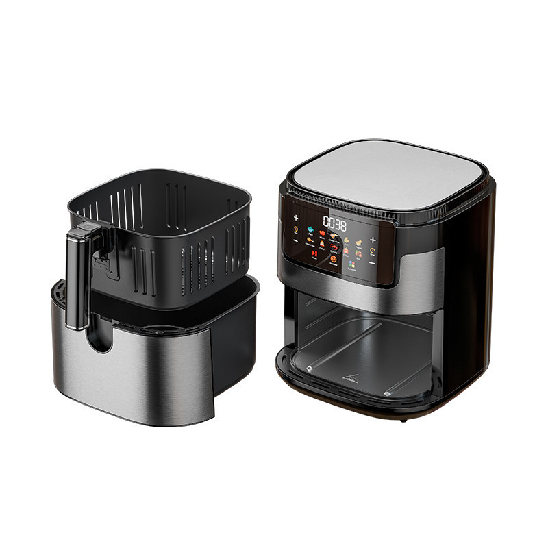 2025年新款15L可视空气炸锅触摸彩屏电炸锅无痕涂层Air fryer110V|undefined