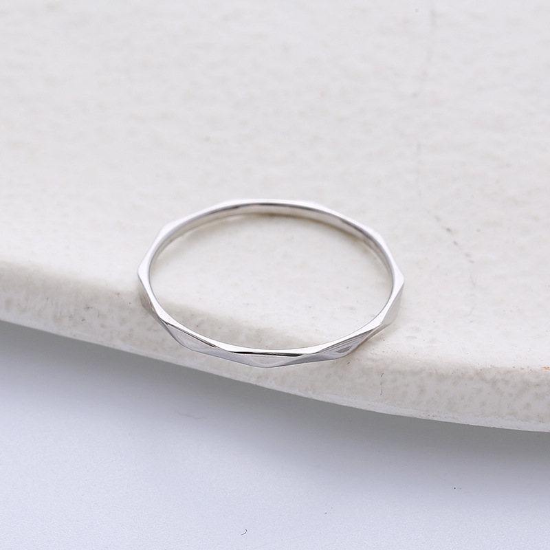 Simple Style Solid Color Stainless Steel Rings Plating Stainless Steel Rings display picture 1