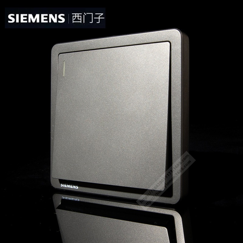 SIEMENS/西门子 致典 烟金灰 一位双控开关带荧光 5TA1414-3NC06