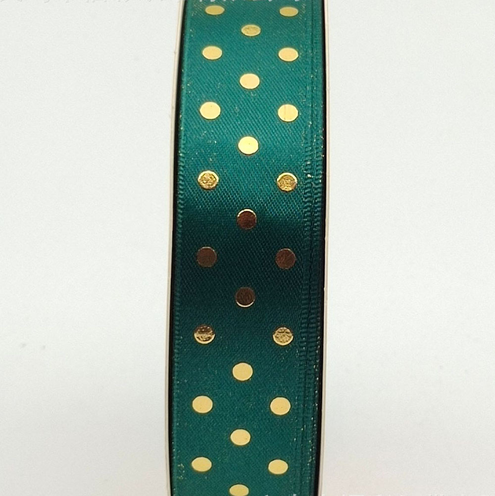 Dot dorado cinta de lunares cinta arco hecho a mano cinta caja de regalo embalaje fábrica suministro directo cinta al por mayor