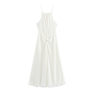 Foreign trade list! Spring New dress Women's Slim-fit Slimming Casual High-end Lazy Style Tassel Sling