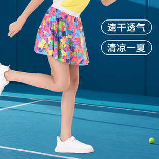 Girls' Skirt 24 Summer New Arrival Printed Student Anti-Light Sports Leisure Fitness Yoga Skirt Short Skirt