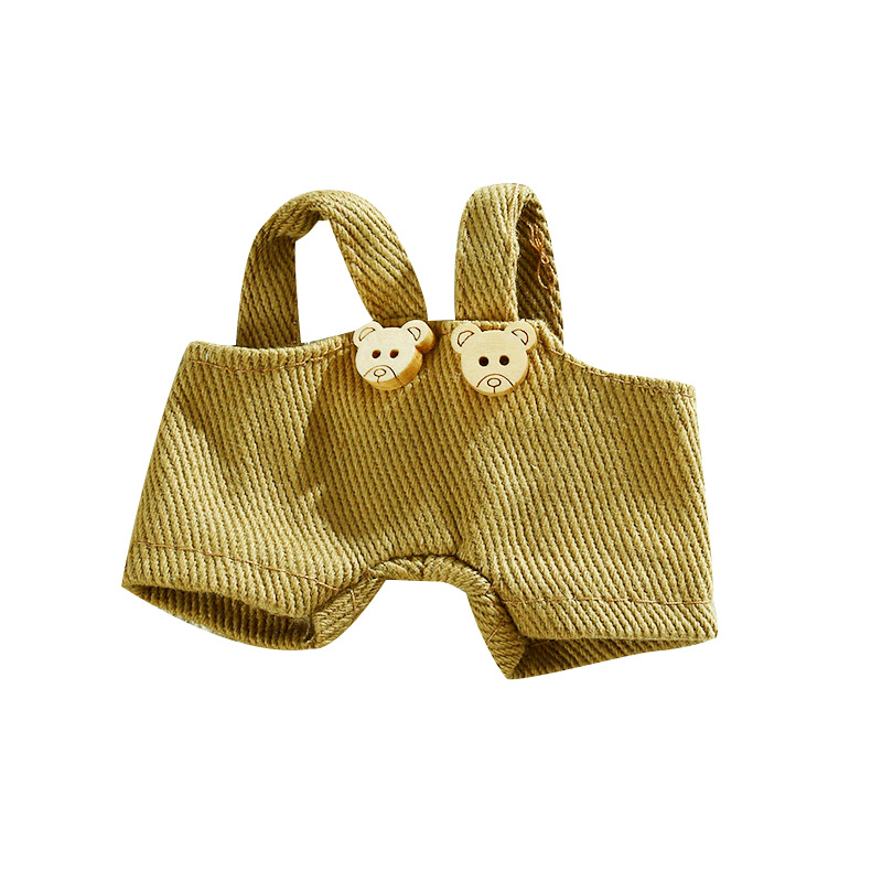 10-15cm Doll Overalls Cotton Doll Leader Dog Doll Overalls Creative Handmade DIY Decorative Accessories