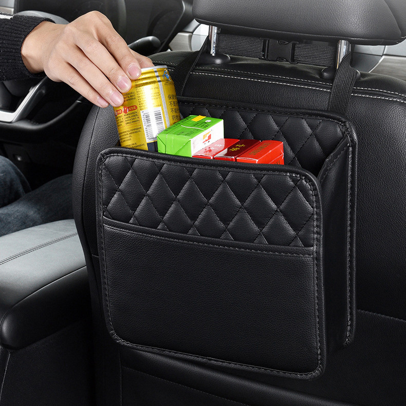 Cross-border car storage bag car seat back storage bag hanging bag multi-functional storage box decoration supplies