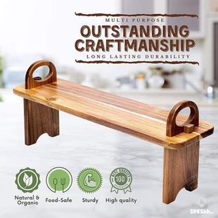 Wooden Dinner Plate Furniture Kitchen Cheese Meat Puzzle Solid Wood Restaurant Removable Fruit Snack Plate Platter Rack