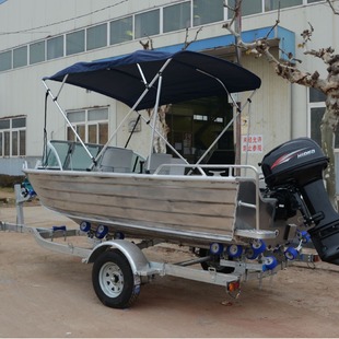 Factory direct 4.2 meters awning fishing boat aluminum alloy fishing boat aluminum alloy sea fishing boat sea fishing boat