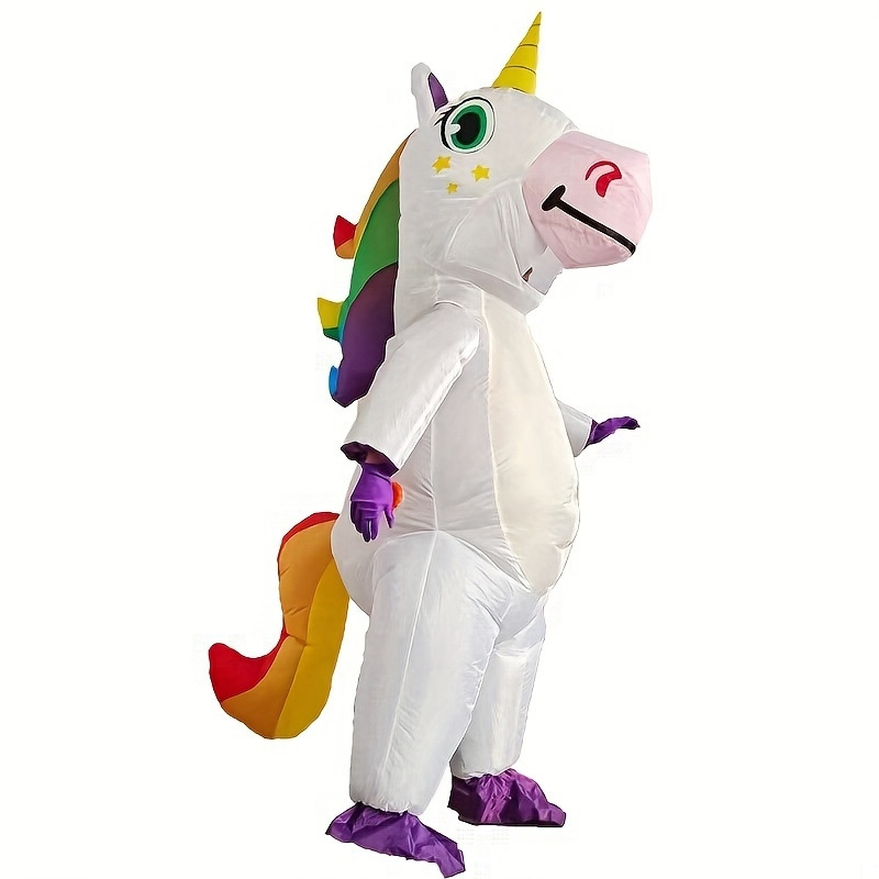 Venta caliente Traje inflable transfronterizo Dinosaurio de Halloween Alien Tyrannosaurus Rex Dress Up Ropa de actuación divertida Decoración de fiesta
