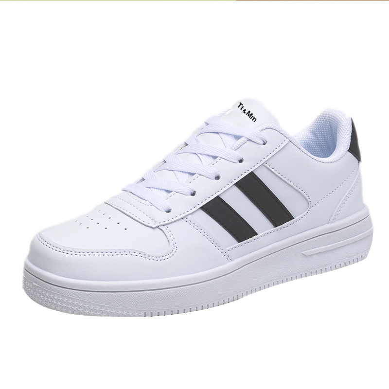 Nueva pareja zapatillas otoño casual hombres y mujeres de fondo grueso versátil blanco zapatos corrientes estudiante versátil tablero