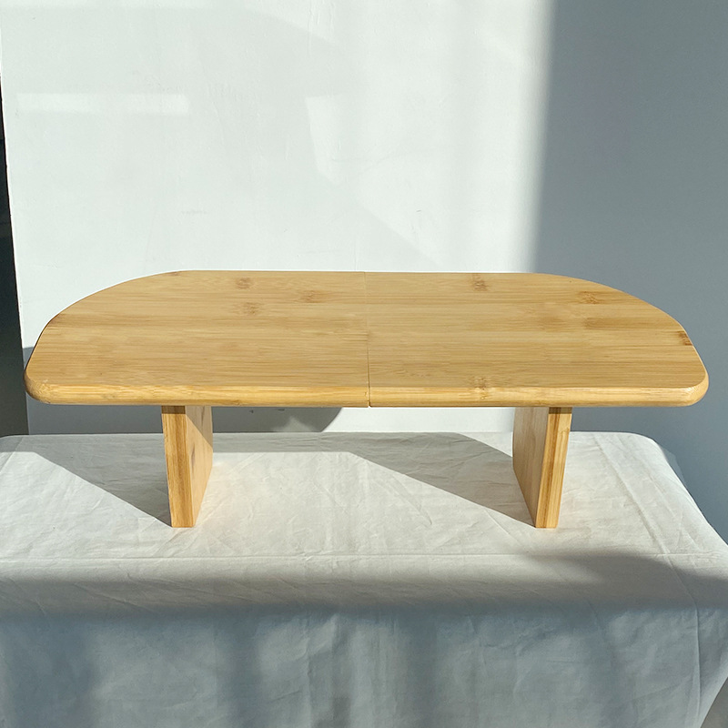 Foldable Bamboo Yoga Meditation Stool Bench