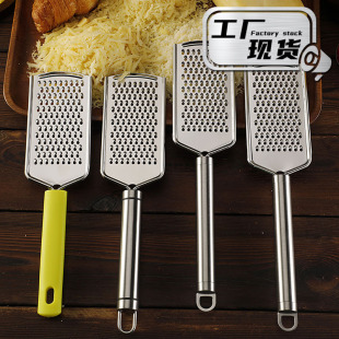 Cross Border in stock Stainless Steel Chocolate Cheese Grater Cheese Lemon Grater Manual Potato Radish Grater Silk Wipe