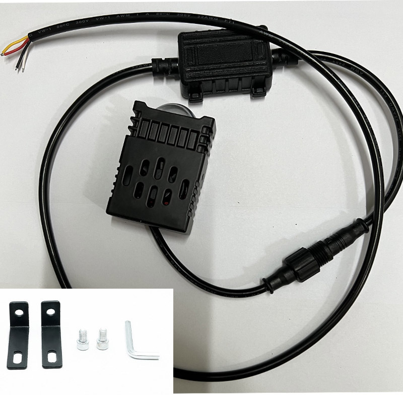Universal Front Grille Light for Electric Motorcycles and Electric Vehicles, Integrated High and Low Beam, Three-Color Switchable, High Brightness, Waterproof, Modified Headlight