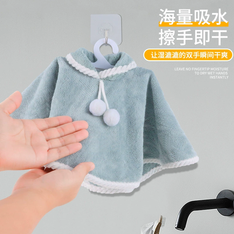 Коралловый бархат полотенце для рук мультфильм милый плащ принцесса одежда полотенце для рук плащ полотенце для рук полотенце для рук оптовая продажа