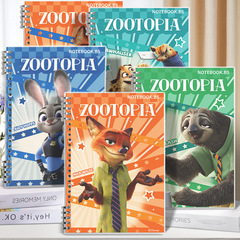 Officially Licensed Crazy Animal City Collaborative Notebook, Student Cartoon Practice Book, B5 Large Size Diary