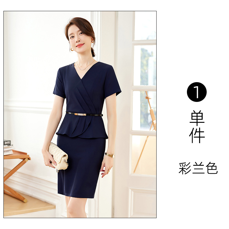 Color Blue Dress (without Belt)