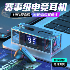 新款SP28E90入耳式耳塞透明数显TWS蓝牙耳机游戏低延迟