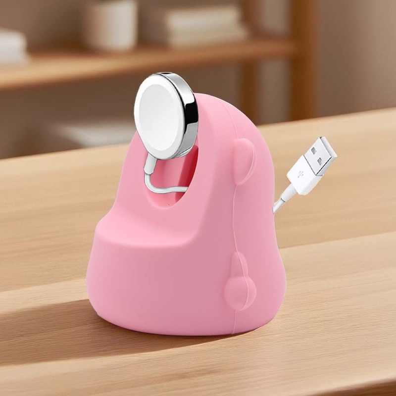 适用appleiwatch无线充电支架苹果手表充电底座硅胶磁吸充电支架|undefined