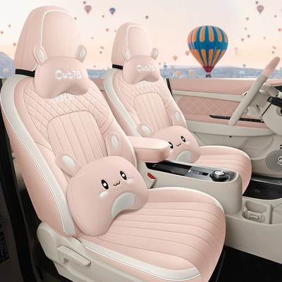 Modelə uyğun (Original) oturacaq örtükləri Good Cat Car Seat - first-encounter-meters-cartoon-edition-five-seater-special-for-good-cat-full-front-row-full-back-row