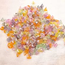 diy饰品配件批发塑料花 AB彩亚克力花朵精品磨砂喇叭花海螺花瓣