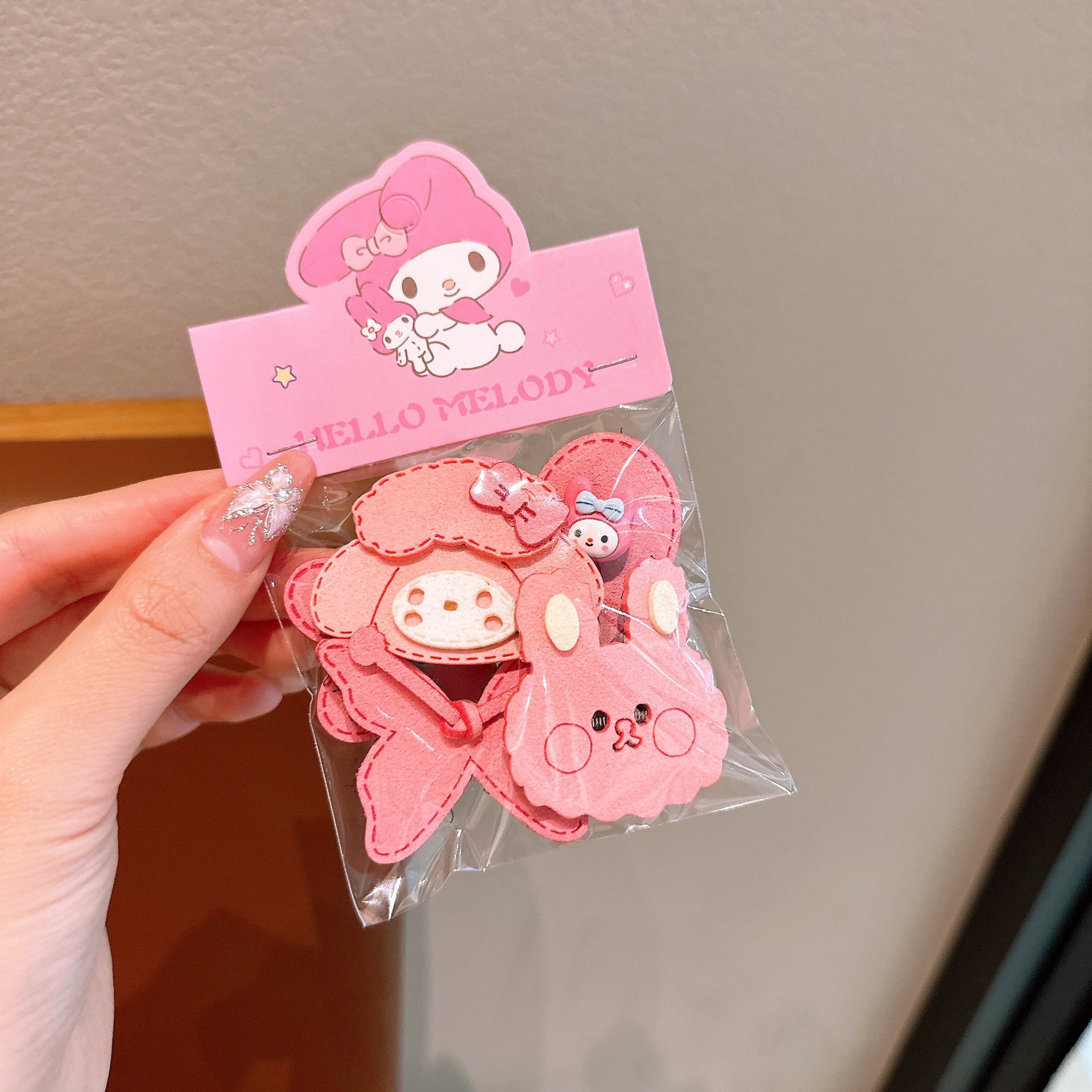 Niños nuevos velcro de dibujos animados para chicas pequeñas pegatinas de cabello para bebés de niñas pequeñas publicaciones de joyas de cabello para niñas Sanliogou