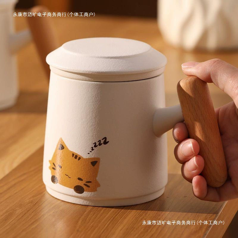 Милая кошка изящная чайная чашка керамический разделитель чая для женщин [3919 положительных отзывов]