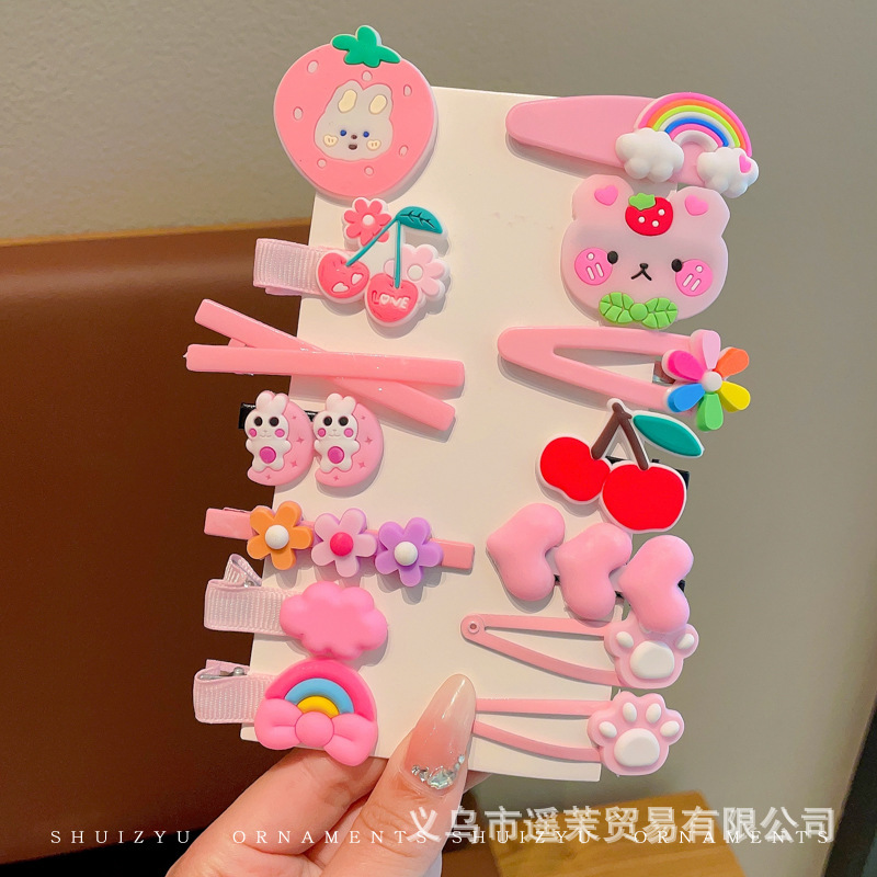 多巴胺儿童发夹女前额刘海夹鸭嘴夹头饰发卡碎发侧边卡子发饰夹子|undefined