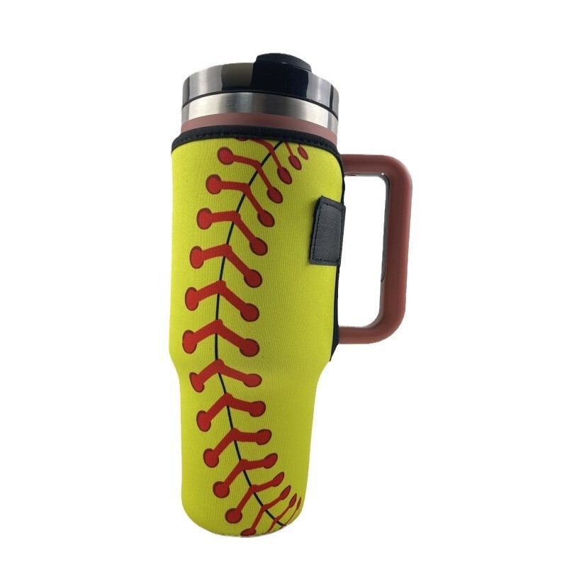 Manufacturers selling neoprene 40OZ ice cup cover waterproof non-slip wear-resistant shockproof strap ice cup protective cover