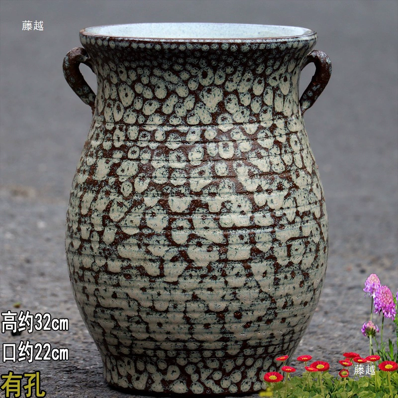 Breathable high boots, ceramic big flowerpot