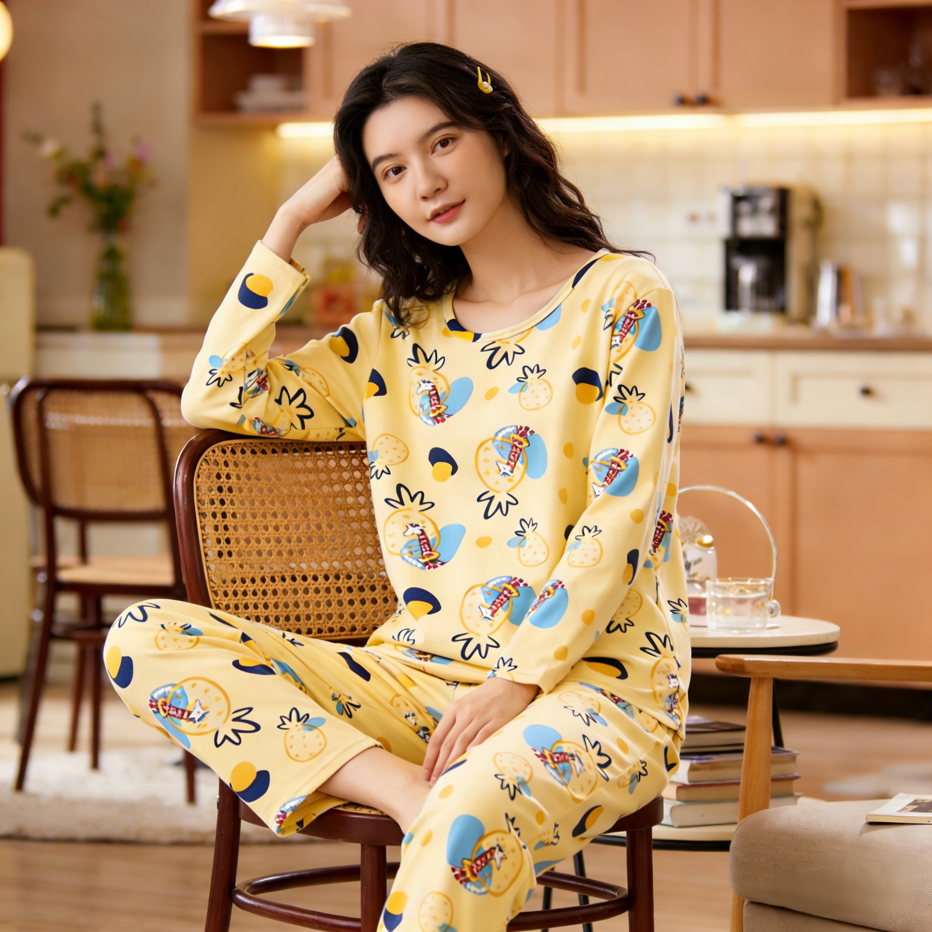 두꺼운 SMX 파인애플 기린 롱 세트