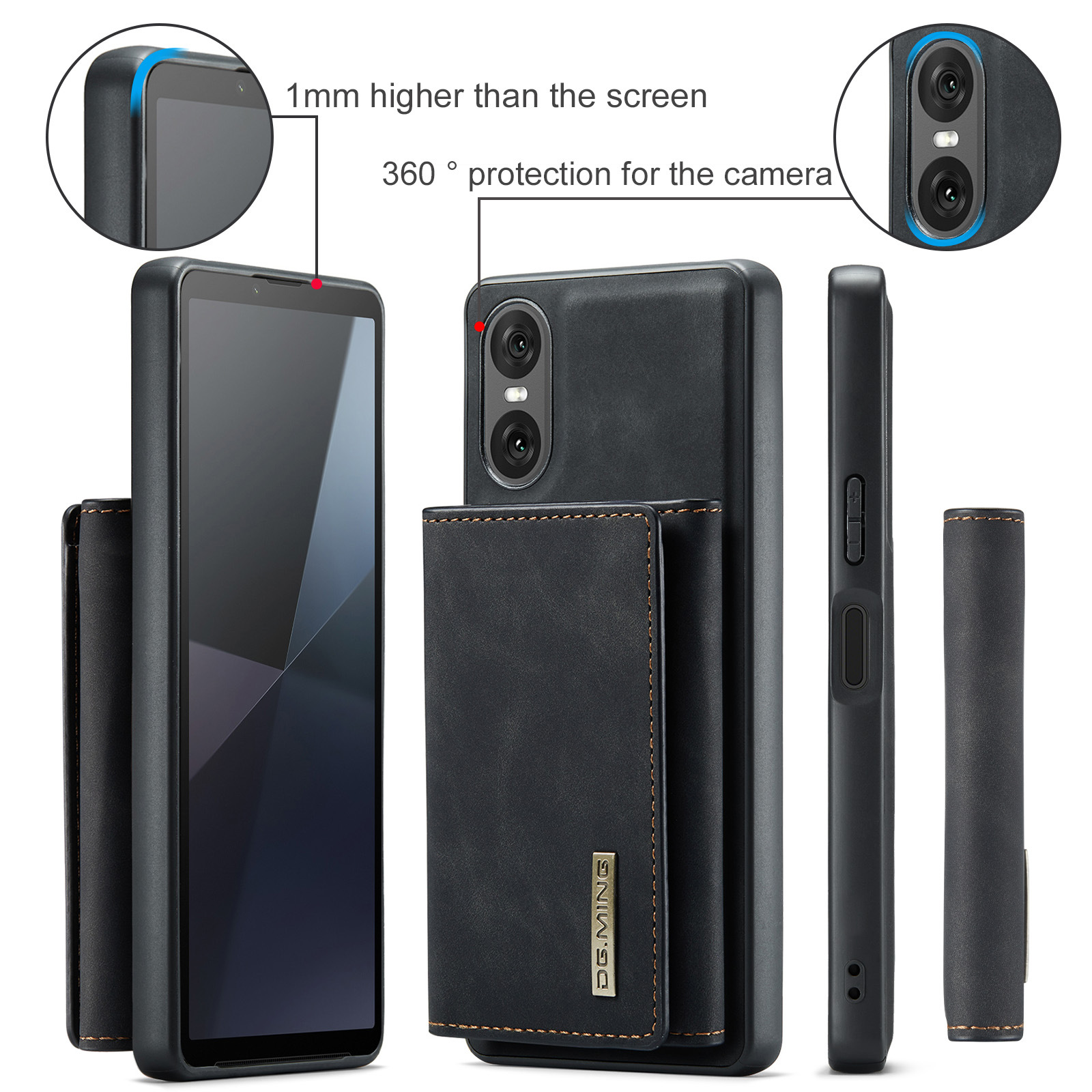 M1 for Sony Xperia 10 VI Protective Case Xperia 1VI Magnetic Split Wallet Phone Case 2024_voghion.com