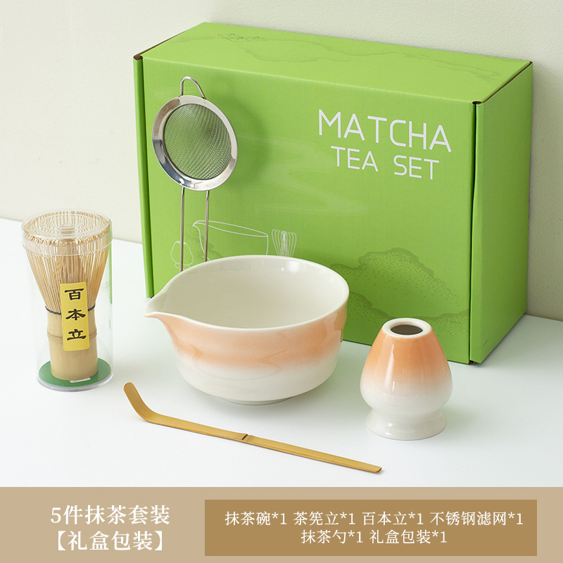 工場直販 陶器抹茶茶碗 抹茶セット 和風抹茶茶碗 注ぎ口付き茶筅 ヤオディアン バイベンリ茶筅|undefined