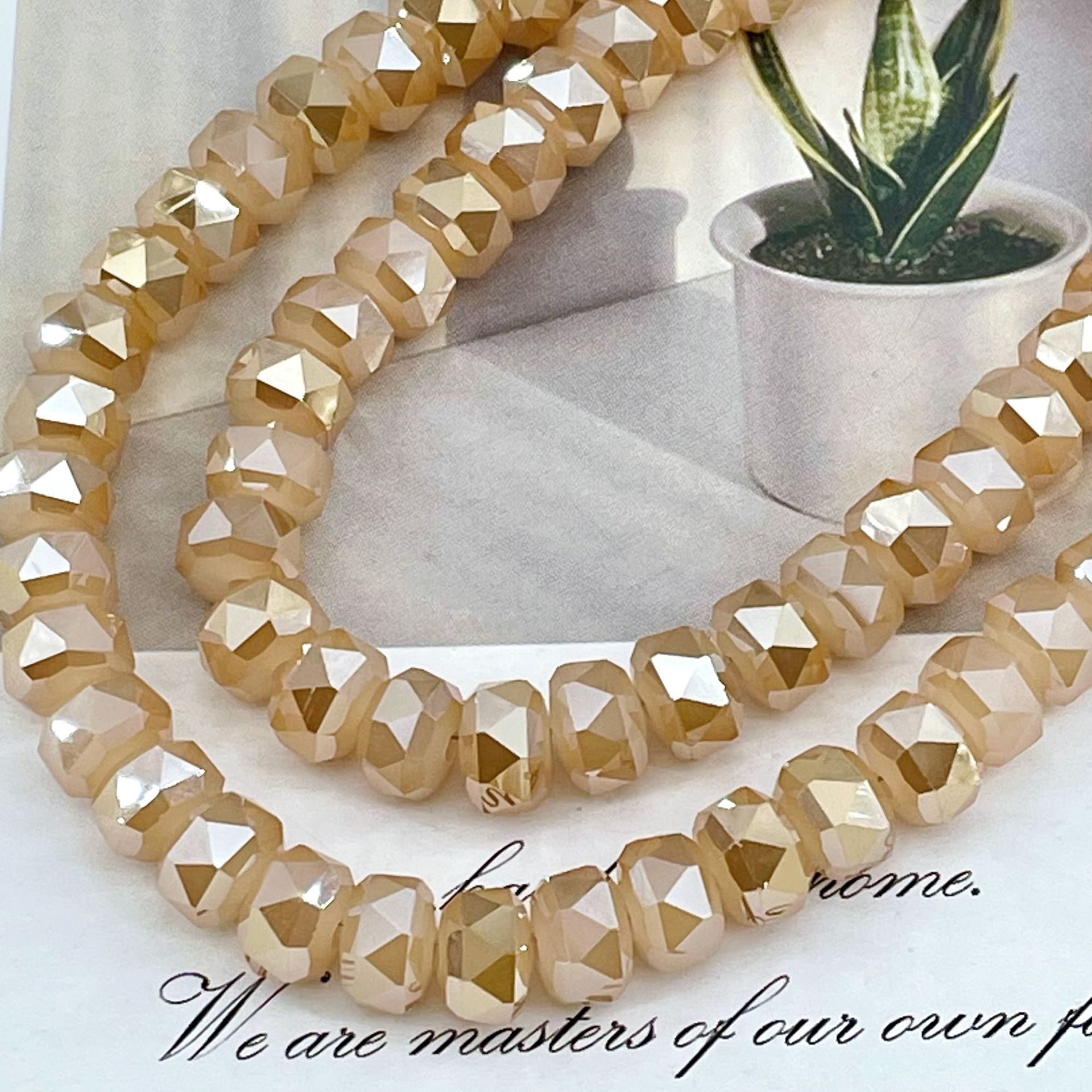 8mm Rainbow Wheel Jingjing Diy Jewelry Este embrión Vidrio Cristal Jewelry Pulsera Collar Moda Jewelry Accesorios dispersos