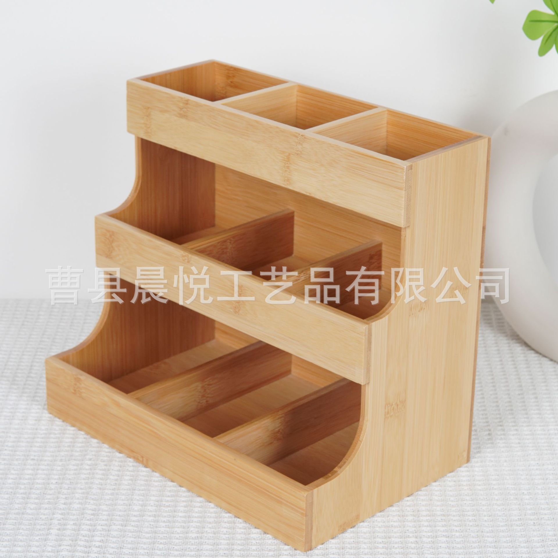 厨房竹木多层调料架创意实木茶包收纳架木质置物架咖啡包收纳盒