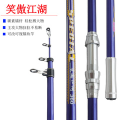 廠家直供遠投錨杆釣魚竿輕硬碳素錨魚竿金屬輪座大魚錨竿可視錨魚