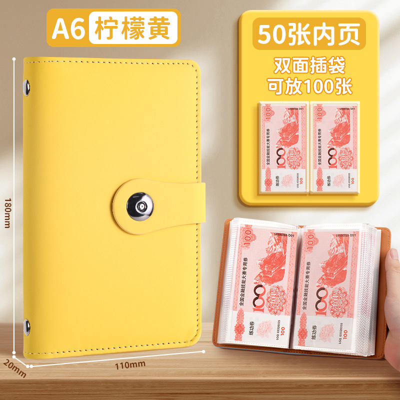 新しい現金貯金帳は、現金収納袋、マネークリップ、マネーブック、収納ブック、収納バッグ、大容量を収納できます。