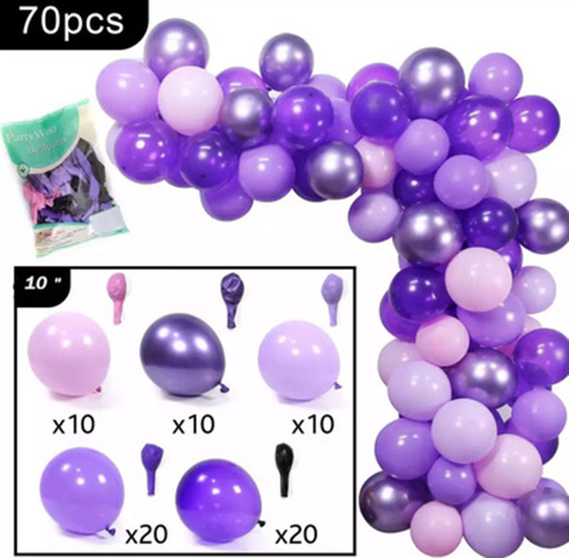 70 piece purple suit