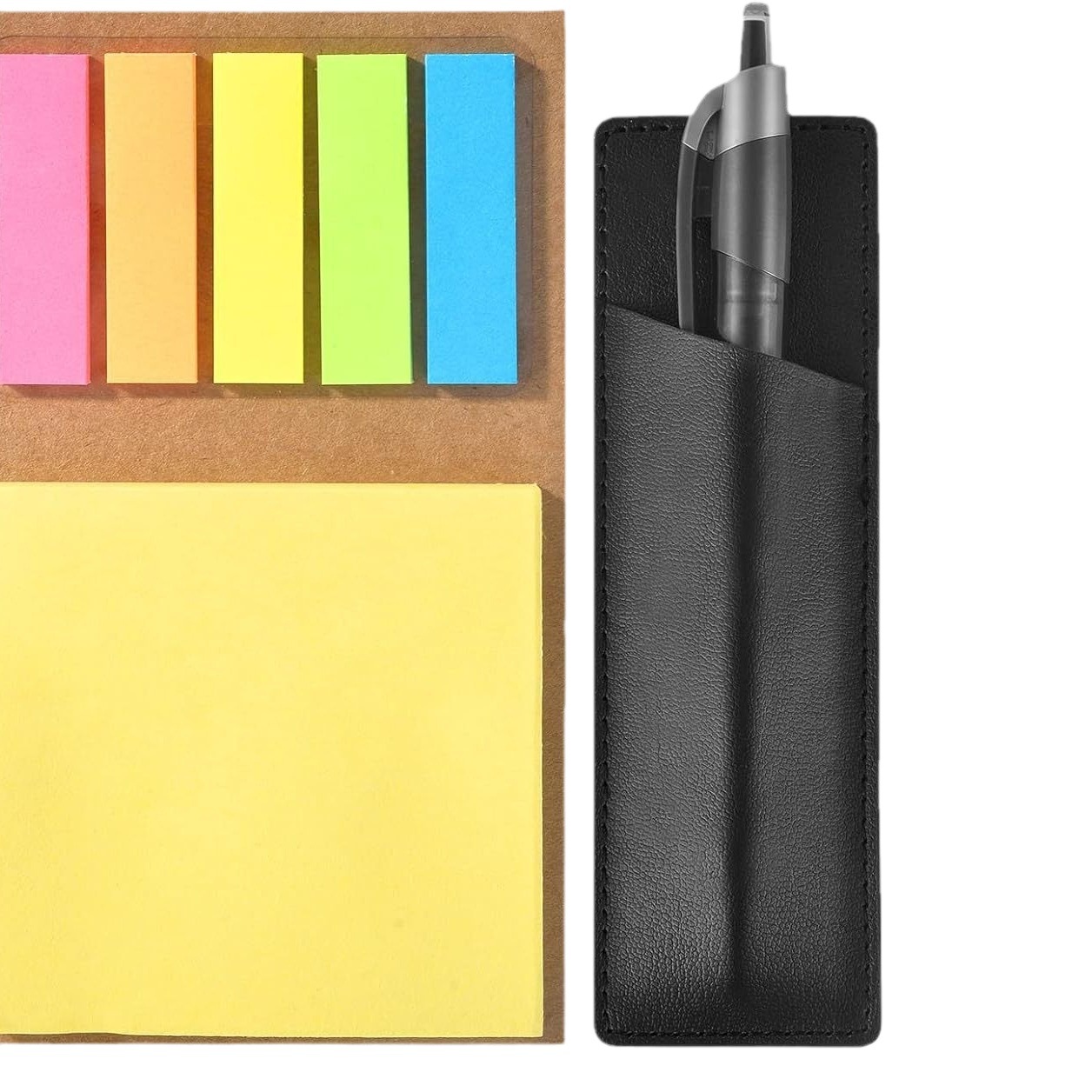 Cojín de nota magnético transfronterizo con cubierta de la pluma etiqueta del refrigerador tablero de mensajes nota creativa nota adhesiva