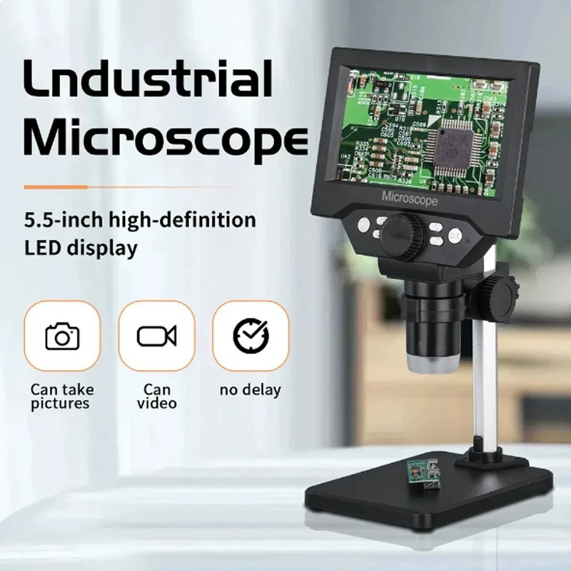 Электронный микроскоп цифровой с электронным дисплеем микроскоп электронное увеличительное стекло ювелирный микроскоп 5.5inch микро