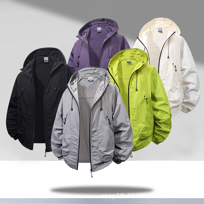 New Summer Hot-Selling Model, Unisex Couple Style Outdoor Hooded Fishing Breathable Sun Protection Clothing F90-1