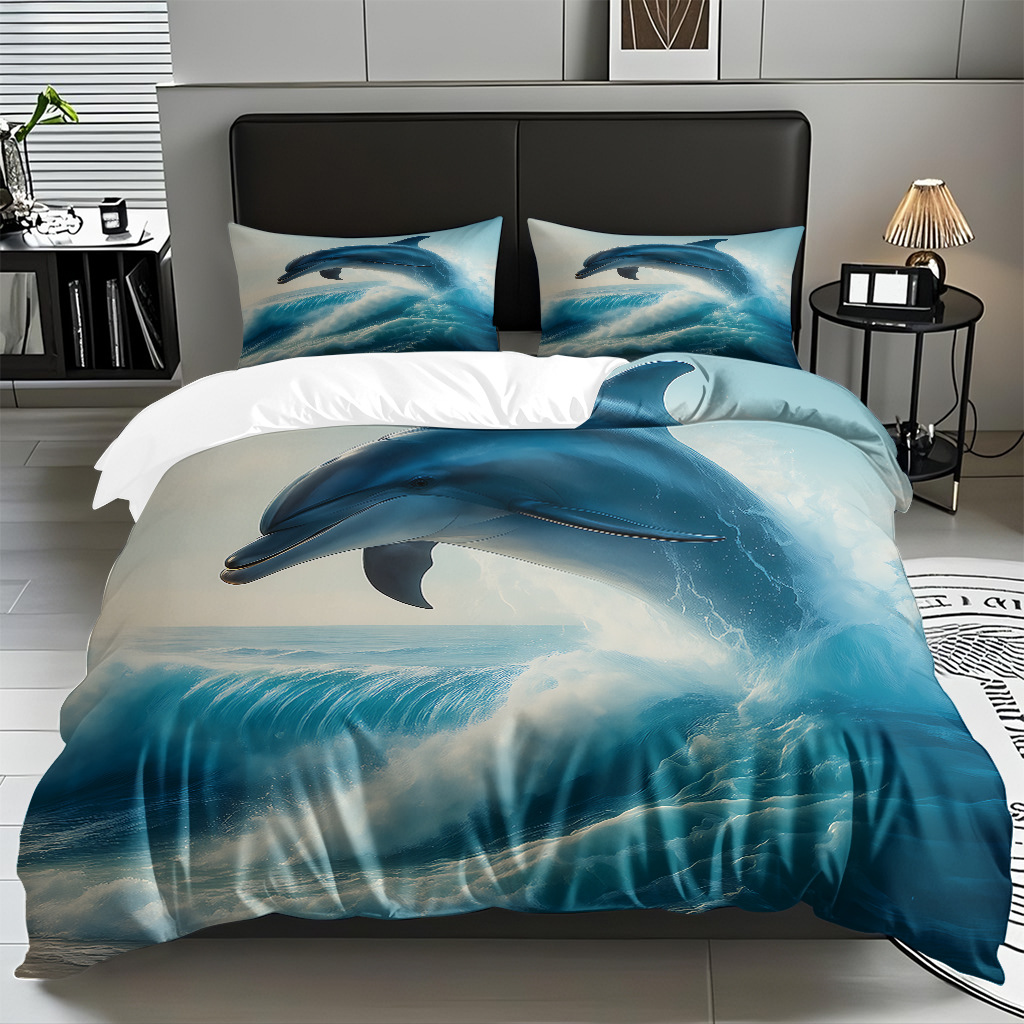 Ventas transfronterizas calientes de una variedad de patrones de reliquias marinas impresión digital colcha