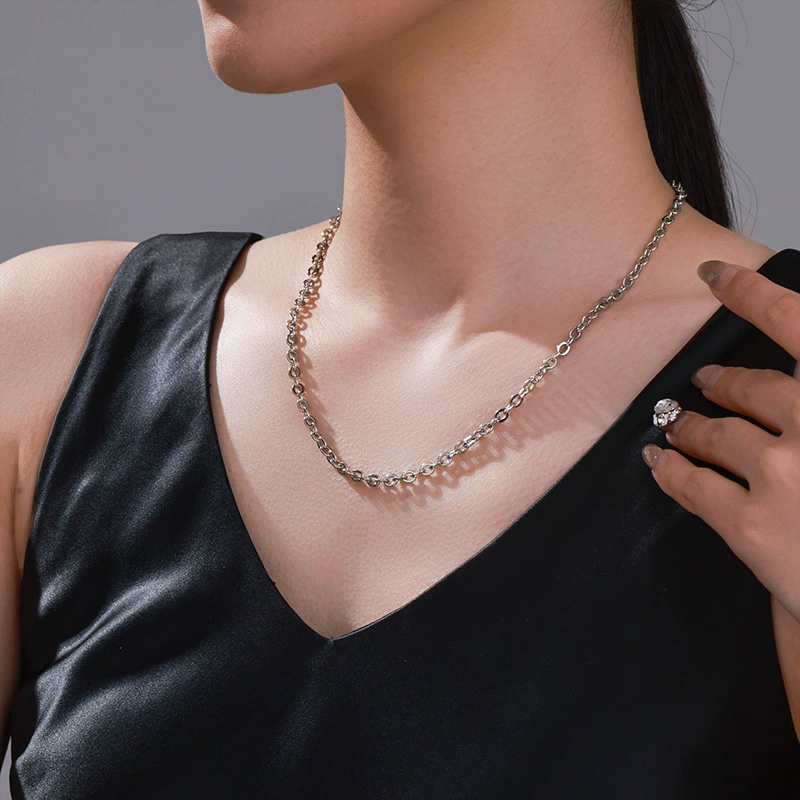 Necklace hip-hop style, brand small design chain for key bag , accessory, trend of season