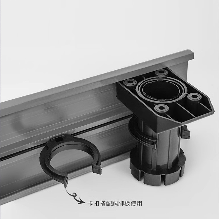 ABS beige 50-150 engrosamiento y engrosamiento plástico móvil gabinete ajustable pierna zócalo muebles pie de gabinete