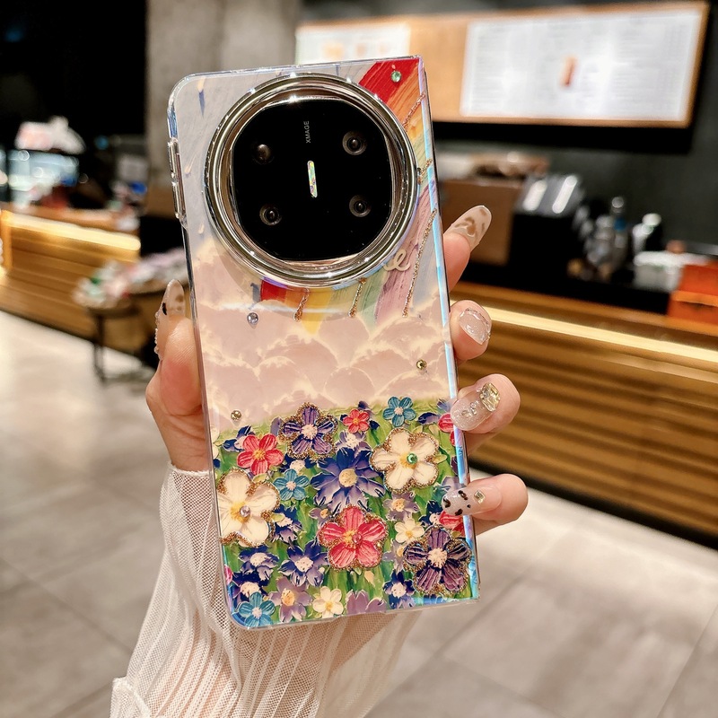 マテックス6携帯電話ケースマテックス5グリッターエアバッグ落下防止保護カバー折りたたみオールインクルーシブHuaweiに適したラッキーガール|undefined
